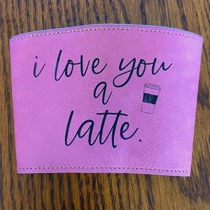 Pink Latte Drink Sleeve